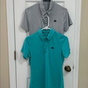 Two Under Armour Golf Shirts